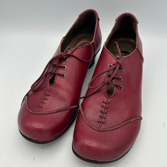 FIDJI LEATHER BOOTIE SHOE WATERPROOF/INSULATED Red 38.5 | 9 - Picture 1 of 11